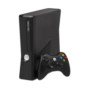 Xbox 360 Slim usada con juegos